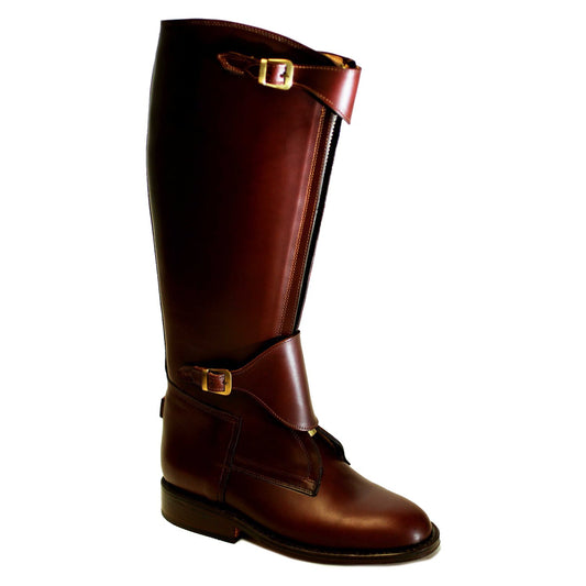 Polo Boot with Front Zip (Brown)