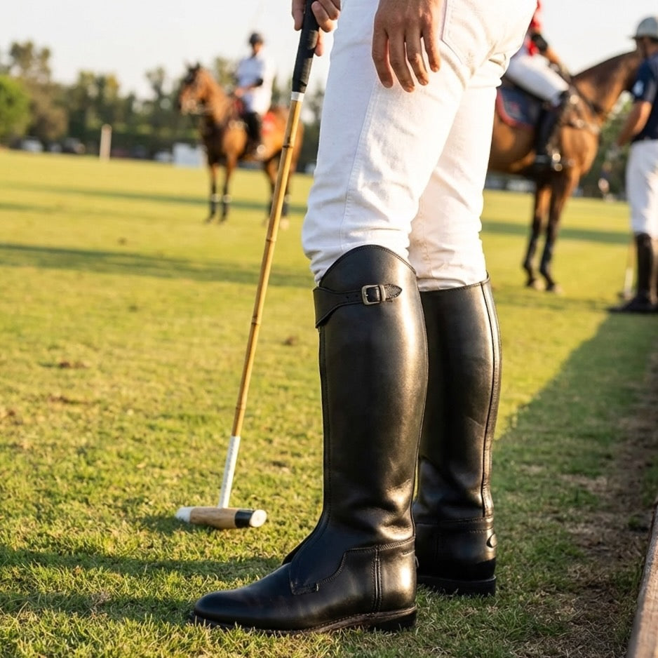 Triple Layer Polo Boot (Black)