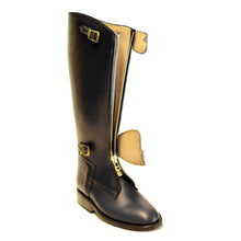 Load image into Gallery viewer, Black Polo Boot with Front Zip El Resero 2