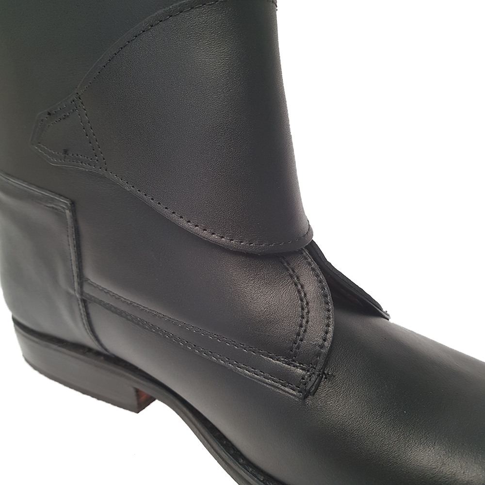 Black Polo Boot with Front Zip El Resero 3