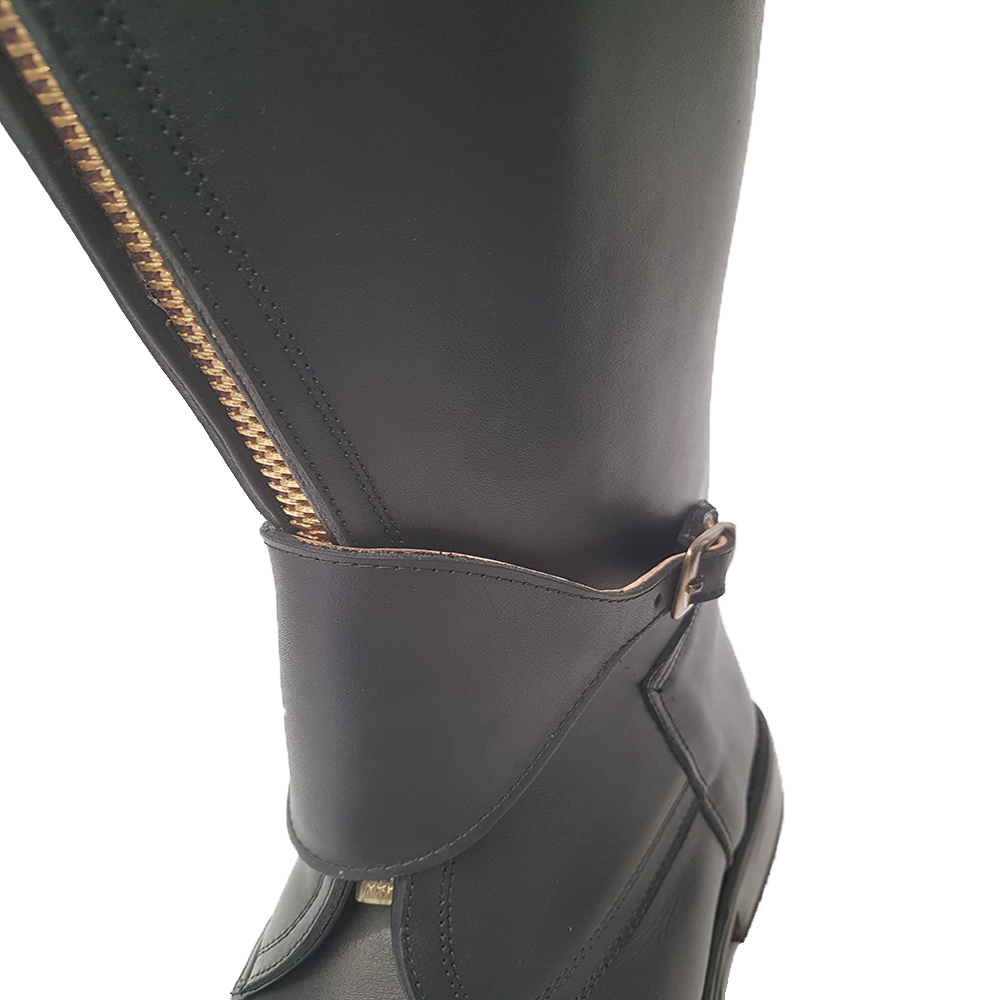 Black Polo Boot with Front Zip El Resero 4