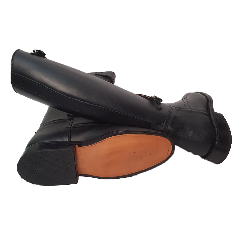 Black Polo Boot with Front Zip El Resero 7